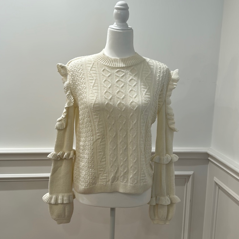 Cream Express sweater size small